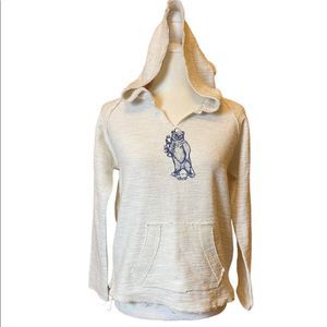 FAMOUS Branch  Sport  Knit Top Gray Hoody Sweatshirt Size XL